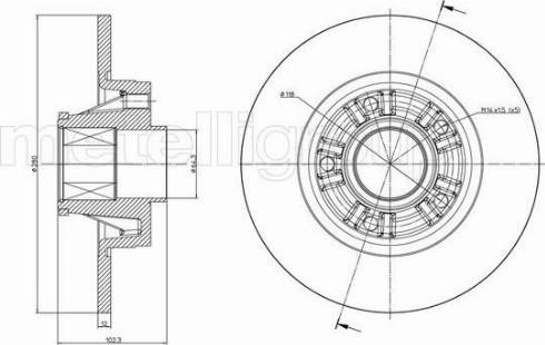 Fri.Tech. BD1141 - Brake Disc autospares.lv