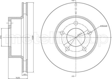 Fri.Tech. BD1159 - Brake Disc autospares.lv