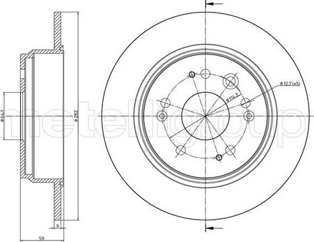 Fri.Tech. BD1109 - Brake Disc autospares.lv