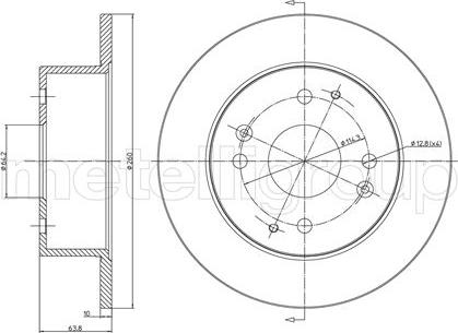 Fri.Tech. BD1103 - Brake Disc autospares.lv