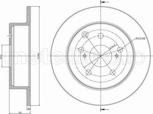 Fri.Tech. BD1189 - Brake Disc autospares.lv