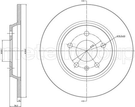 Fri.Tech. BD1184 - Brake Disc autospares.lv