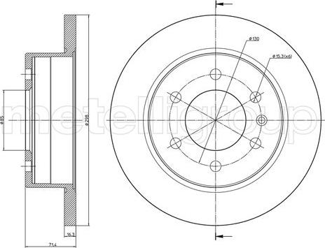 KRAFT AUTOMOTIVE 6051432 - Brake Disc autospares.lv