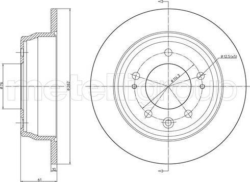 Fri.Tech. BD1179 - Brake Disc autospares.lv