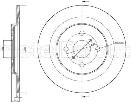 Fri.Tech. BD1174 - Brake Disc autospares.lv