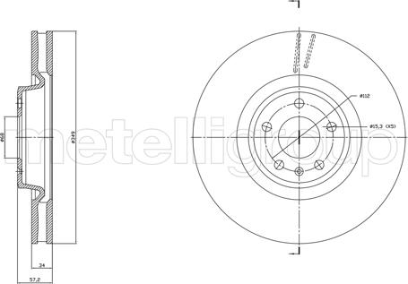 Fri.Tech. BD1865 - Brake Disc autospares.lv