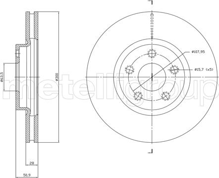 Fri.Tech. BD1834 - Brake Disc autospares.lv