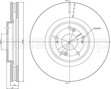 Fri.Tech. BD1347 - Brake Disc autospares.lv