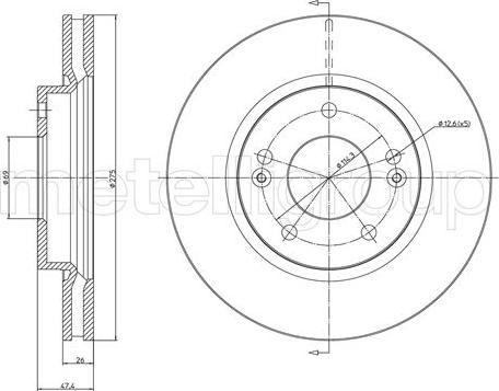 Fri.Tech. BD1351 - Brake Disc autospares.lv