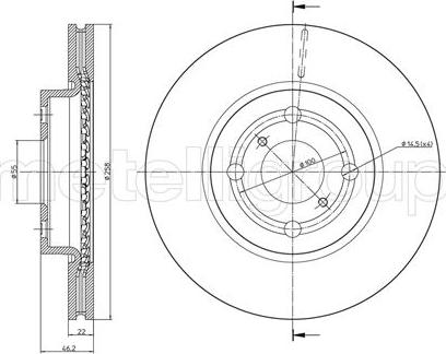 Fri.Tech. BD1209 - Brake Disc autospares.lv