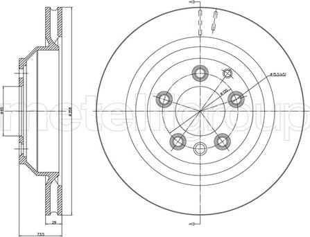 Fri.Tech. BD1204 - Brake Disc autospares.lv