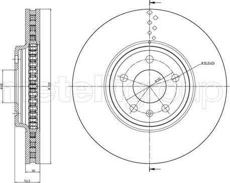 Fri.Tech. BD1235 - Brake Disc autospares.lv