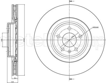 Fri.Tech. BD1236 - Brake Disc autospares.lv