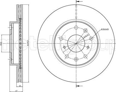 Fri.Tech. BD1223 - Brake Disc autospares.lv