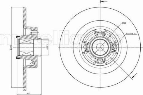 Fri.Tech. BD1271 - Brake Disc autospares.lv