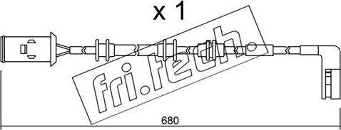 Fri.Tech. SU.093 - Warning Contact, brake pad wear autospares.lv