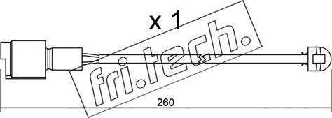 Fri.Tech. SU.074 - Warning Contact, brake pad wear autospares.lv