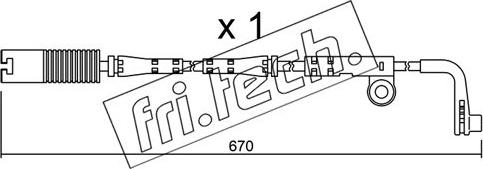 Fri.Tech. SU.150 - Warning Contact, brake pad wear autospares.lv