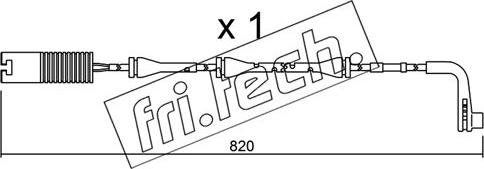 Fri.Tech. SU.151 - Warning Contact, brake pad wear autospares.lv