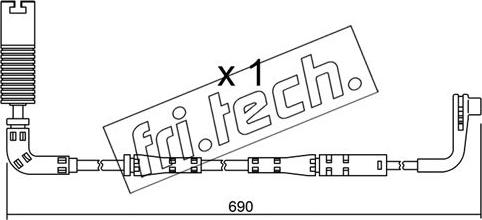 Fri.Tech. SU.157 - Warning Contact, brake pad wear autospares.lv