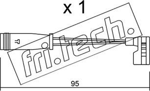 Fri.Tech. SU.164 - Warning Contact, brake pad wear autospares.lv