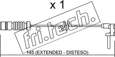 Fri.Tech. SU.161 - Warning Contact, brake pad wear autospares.lv