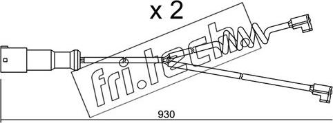 Fri.Tech. SU.188K - Warning Contact, brake pad wear autospares.lv