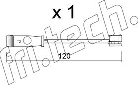 Fri.Tech. SU.398 - Warning Contact, brake pad wear autospares.lv