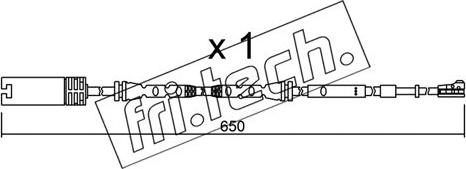 Fri.Tech. SU.304 - Warning Contact, brake pad wear autospares.lv