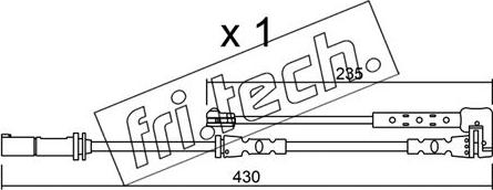 Fri.Tech. SU.311 - Warning Contact, brake pad wear autospares.lv