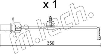 Fri.Tech. SU.380 - Warning Contact, brake pad wear autospares.lv