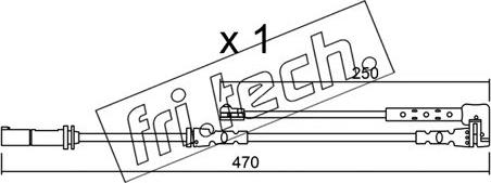 Fri.Tech. SU.338 - Warning Contact, brake pad wear autospares.lv