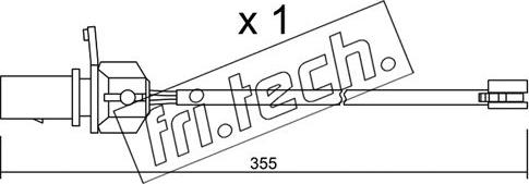 Fri.Tech. SU.332 - Warning Contact, brake pad wear autospares.lv