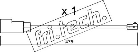 Fri.Tech. SU.329 - Warning Contact, brake pad wear autospares.lv