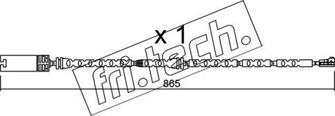 Fri.Tech. SU.299 - Warning Contact, brake pad wear autospares.lv