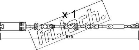 Fri.Tech. SU.298 - Warning Contact, brake pad wear autospares.lv