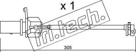 Fri.Tech. SU.248 - Warning Contact, brake pad wear autospares.lv