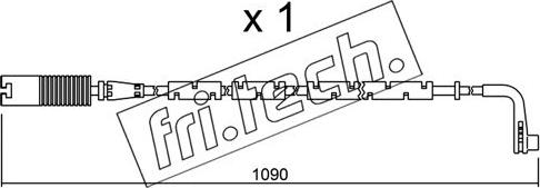 Fri.Tech. SU.206 - Warning Contact, brake pad wear autospares.lv