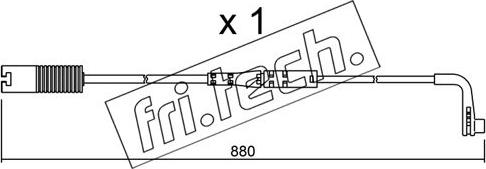 Fri.Tech. SU.207 - Warning Contact, brake pad wear autospares.lv