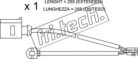 Fri.Tech. SU.218 - Warning Contact, brake pad wear autospares.lv