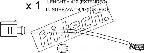 Fri.Tech. SU.217 - Warning Contact, brake pad wear autospares.lv