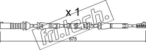 Fri.Tech. SU.278 - Warning Contact, brake pad wear autospares.lv