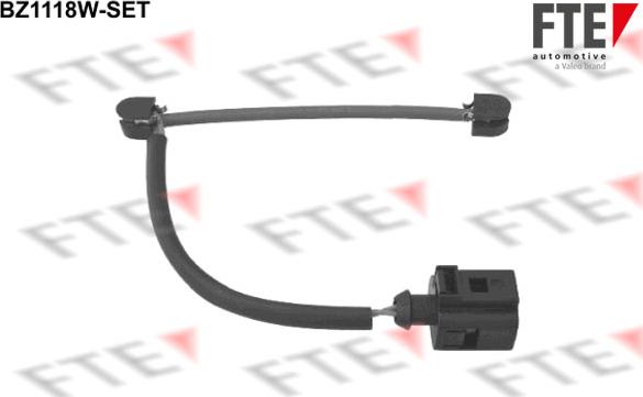 FTE BZ1118W-SET - Warning Contact, brake pad wear autospares.lv