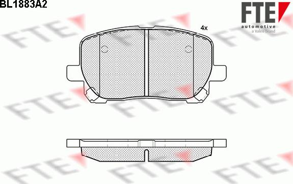 FTE 9010468 - Brake Pad Set, disc brake autospares.lv