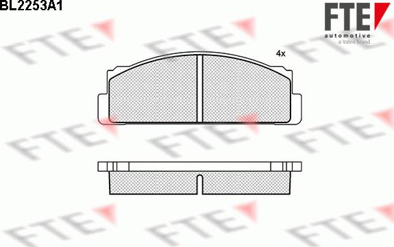 FTE 9010696 - Brake Pad Set, disc brake autospares.lv