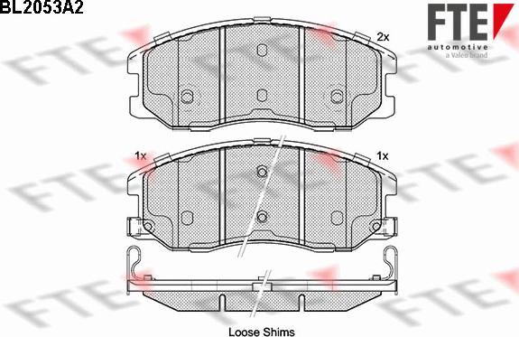 FTE 9010637 - Brake Pad Set, disc brake autospares.lv