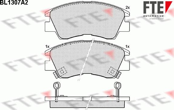 FTE 9010099 - Brake Pad Set, disc brake autospares.lv