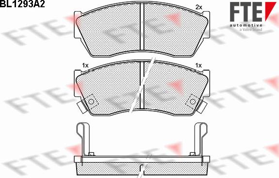 FTE 9010095 - Brake Pad Set, disc brake autospares.lv