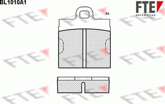 FTE BL1010A1 - Brake Pad Set, disc brake autospares.lv