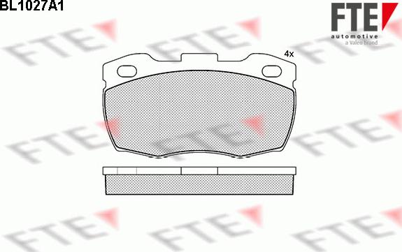 FTE 9010011 - Brake Pad Set, disc brake autospares.lv